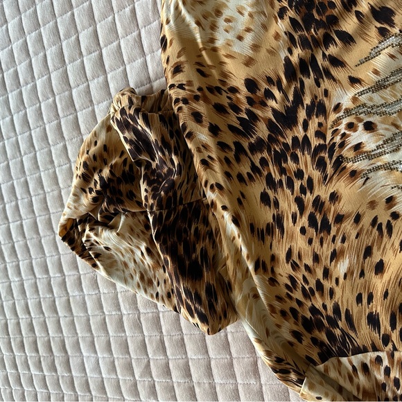 Vintage ED HARDY Cheetah Rhinestone hoodie - Picture 10 of 11